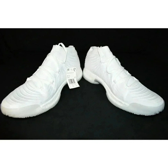 Adidas SM Crazy Explosive White Low C00443 Mens Size 19 Ultra Boost Shoes NWOB